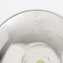Kampioensschaal tennis ''gemengd dubbel'', Zilverfabriek Voorschoten 1958, zilver