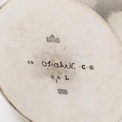 Koffieservies (2), ontwerp van Olaf Stæhr-Nielsen voor Anton Michelsen, Kopenhagen 1955, zilver
