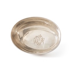 Christian Dior fruitschaal, Portugal / Italië ca. 1955, zilver