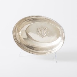 Christian Dior fruitschaal, Portugal / Italië ca. 1955, zilver