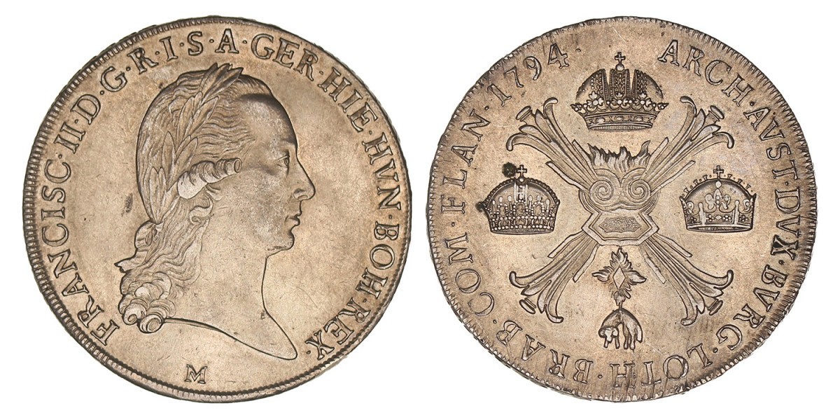 Italian states. Milan. Franz II. Crocione. 1794 M.