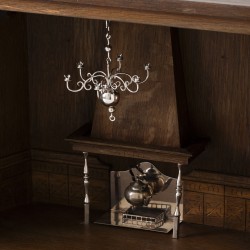 Miniatuur kamer met zilveren miniaturen (19), H. Hooijkaas, Schoonhoven 1973/74