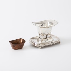 Empire pijpkomfoor, Theodorus Gerardus Bentveld, Amsterdam 1818, zilver