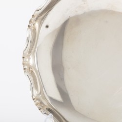 Christofle Art Deco fruitschaal, Parijs ca. 1910-1920, verzilverd