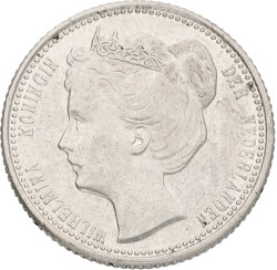 25 Cent. Wilhelmina. 1905. AUnc.