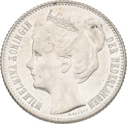 ½ Gulden. Wilhelmina. 1904. VF / XF
