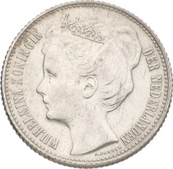 ½ Gulden. Wilhelmina. 1905. VF / XF