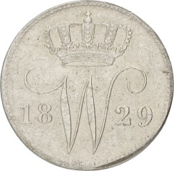 25 Cent. Willem I. 1829 B. VF +
