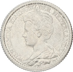 25 Cent. Wilhelmina. 1912. XF
