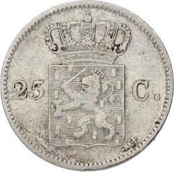 25 Cent. Willem I. 1830 U. VF +.