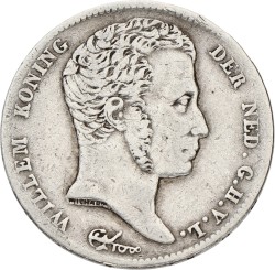 ½ Gulden. Willem I. 1819. VF -.