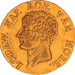 Gouden dukaat (3e type) Lodewijk Napoleon 1810. Zeer fraai.