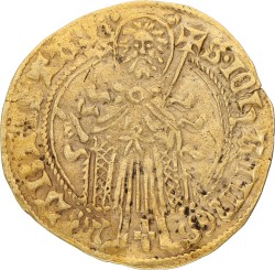 St. Jans goudgulden. Gelderland. Arnold van Egmont. ND (1423 - 1473). VF