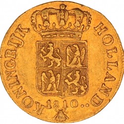 Gouden dukaat (3e type) Lodewijk Napoleon 1810. Zeer fraai.