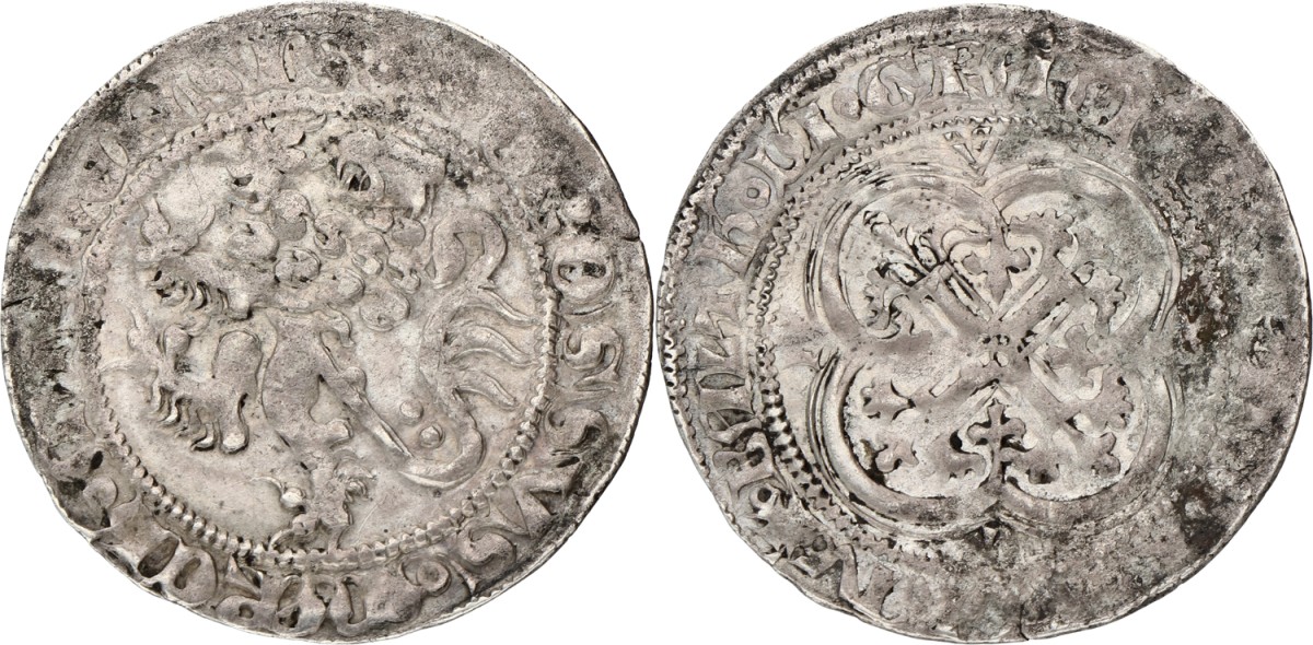 German states. Margravate of Meissen. Frederick IV. Furstengroschen. ND (1349 - 1381). F