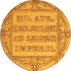 Gouden dukaat Willem I 1828/27. Zeer fraai.