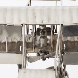 Monumentaal pronkstuk Farman III-vliegtuig, Europa, ca. 1910, zilver