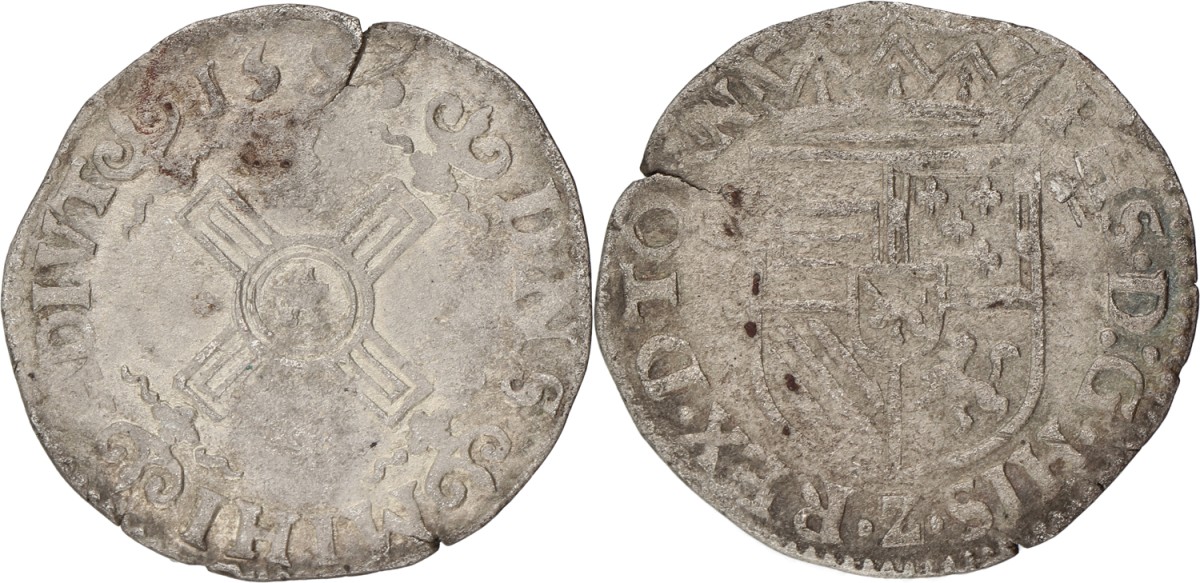 Stuiver. Tournai. Philips II. 1595. VF