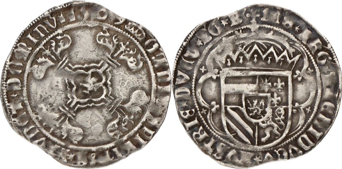 Dubbele Stuiver. Brabant. Antwerpen. Filips de Schone. 1504. F