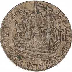 Scheepjeschelling van 6 Stuiver Zeeland 1770. Zeer Fraai -.