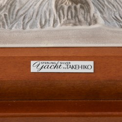 Zeilschip met vitrine, Seki Takehiko II, Japan ca. 2005, zilver