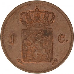 1 Cent Willem I 1837. FDC.