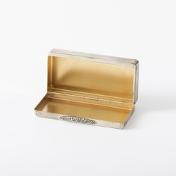 Snuifdoos, C.J. Vander, Londen 1966, zilver
