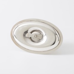 Christofle saucière / sausboot, model Malmaison, Parijs ca. 1975, verzilverd