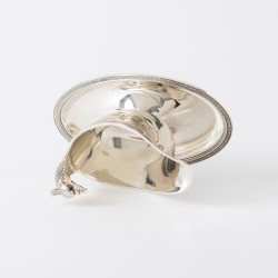 Christofle saucière / sausboot, model Malmaison, Parijs ca. 1975, verzilverd