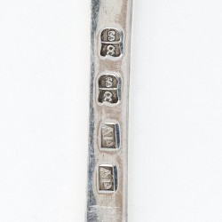 Dinerlepels (12), Abraham Pootholt, Groningen 1791/92, zilver