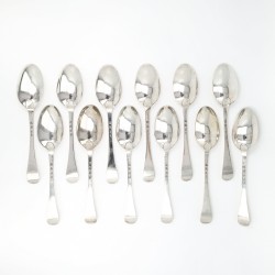 Dinerlepels (12), Abraham Pootholt, Groningen 1791/92, zilver