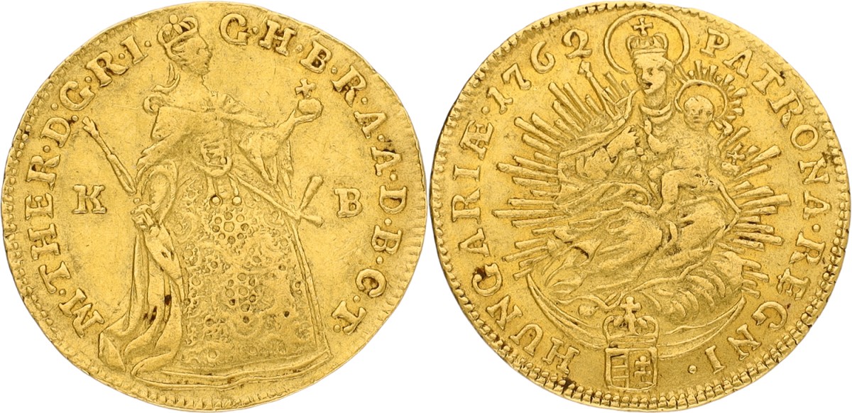 Hungary. Kremnitz. Maria Theresia. Ducat. 1762 KB. VF