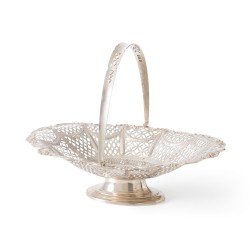 Fruitmand, Alexander Clark, Birmingham 1909, zilver