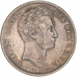 ½ Gulden Willem I 1834. Zeer fraai.