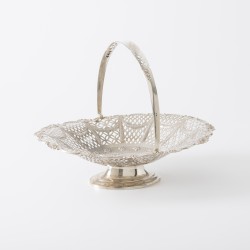Fruitmand, Alexander Clark, Birmingham 1909, zilver