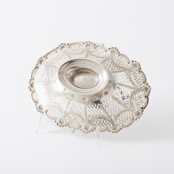 Fruitmand, Alexander Clark, Birmingham 1909, zilver