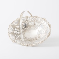 Fruitmand, Alexander Clark, Birmingham 1909, zilver