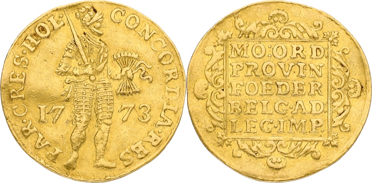 Gouden dukaat. Holland. 1773. VF