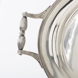 Empire pronk dienblad, Gesina Voorthuis (weduwe van J.H. Stellingwerf), Amsterdam 1827, zilver