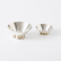 Art Deco pastille- en bonbonschaal (2), C. Mansvelt, Rotterdam 1933, zilver