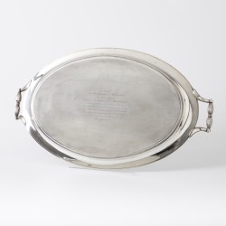 Empire pronk dienblad, Gesina Voorthuis (weduwe van J.H. Stellingwerf), Amsterdam 1827, zilver