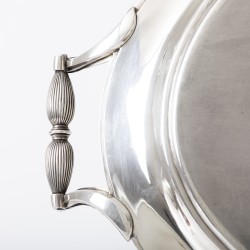 Empire pronk dienblad, Gesina Voorthuis (weduwe van J.H. Stellingwerf), Amsterdam 1827, zilver