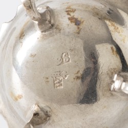 Miniatuur pijpkomfoor, Daniël van Strant (1742-1756), Amsterdam 1746, zilver