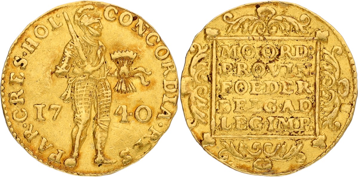 Gouden dukaat. Holland. 1740. VF