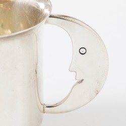 Tiffany & Co. "Man in the moon" kinderdrinkbeker, New York 2000, zilver