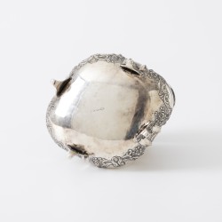 Theedoos / koektrommel, J. Kurz & Co., Hanau ca. 1900, zilver