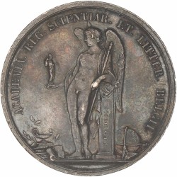 Belgium. N.D. (probably 1919). Attendance medal of the Royal Academy of Science, Letters and Fine Arts of Belgium.