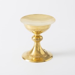 Miskelk met pateen en lepeltje, H. Verdonck & Zonen, Gent ca. 1930-1940, zilver