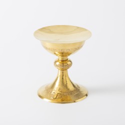Miskelk met pateen en lepeltje, H. Verdonck & Zonen, Gent ca. 1930-1940, zilver