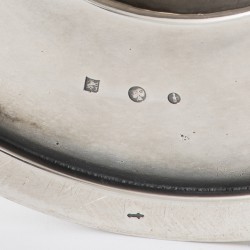 Miskelk en hostieschaal, J.H.M. Noijons, Utrecht 1965, zilver